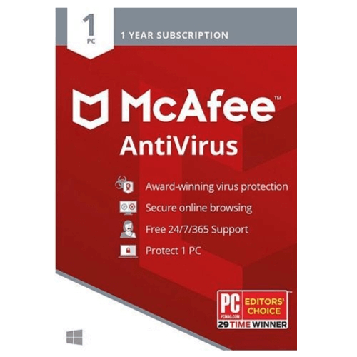 McAfee AntiVirus 1-Year | 1 Device | Digital Download